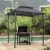 Outdoor Grill Gazebo 8 x 5 FT, Shelter Tent, Double Tier Soft Top Canopy and Steel Frame with hook and Bar Counters