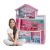 Wooden Dollhouse with Furniture 4-Rooms and Accessories