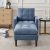 Modern Fabric Single Sofa Chair, Living room chair, Comfortable Armchair with Solid Wood Legs, Tufted Chair for Reading or Lounging