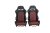 Premium Racing Seat Set with Double Sliders and Soft Suede PVC Material – 2 Pieces