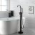 Single Handle Floor Mounted Clawfoot Tub Faucet with Hand shower