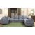 Modular Sectional Sofa L Shaped Convertible Couch with Reversible Chaise Storage Seat with Ottomans Fabric Grey