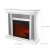 Acrylic diamond mirror mantelpiece, separate mantelpiece  Built-in filling: acrylic high imitation drill, 1500 W electric heating furnace