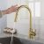 Touch Kitchen Faucet with Double Outlet Water Pull-Down Spray