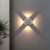 Creative LED Wall Sconce Lights – Waterproof Indoor/Outdoor Lamp with Four Sides White Light