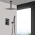 Ceiling Mounted Shower System Combo Set with Handheld and 10″Shower head