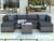 7 Piece Rattan Sectional Seating Group with Cushions, Outdoor Ratten Sofa