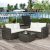 Outdoor PE Rattan Wicker Sectional Sofa Set – 4 Pieces, Beige Cushions and Garden Patio Furniture