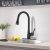 Single Handle Pull Down Kitchen Sink Faucet Matte Black