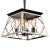 Farmhouse Chandeliers for Dining Room and Rustic Kitchens – 4-Light Industrial Kitchen Island Pendant Light Fixture