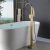 Single Handle Floor Mounted Clawfoot Tub Faucet with Hand shower