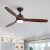 52 In. Integrated LED Ceiling Fan Lighting with Solid Wood Blade – Dimmable LED Light, Handheld Remote Control, Solid Wood Blades