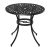 Rust-Resistant Black Metal Patio Table with Umbrella Hole – Perfect for Any Outdoor Space