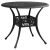 Garden Table Black 35.4″x35.4″x29.1″ Cast Aluminum | Outdoor Furniture Table