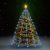 Christmas Tree Net Lights with 180 Blue LEDs 70.9″ – Indoor/Outdoor Decorations