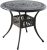 35.5′ Patio Round Dining Table Outdoor Cast Aluminum Bistro Table with Umbrella Hole