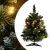 Artificial Christmas Tree with Stand and LEDs Green 23.6″ PVC