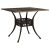 Sturdy Cast Aluminum Garden Table with Umbrella Hole for Outdoor Tea or Coffee with Friends