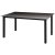 Stylish and Durable Black Aluminium and Glass Garden Table