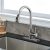 Pull Down Kitchen Faucet with Sprayer Stainless Steel Brushed Nickel