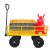 Tools cart Wagon Cart Garden cart trucks make it easier to transport firewood （Yellow colour）